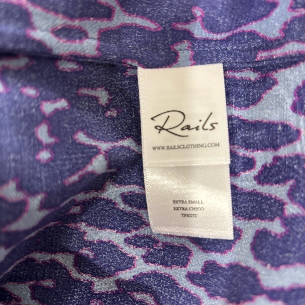 Rails Purple Smocked Blouse with Relaxed Fit - Picture 14 of 15